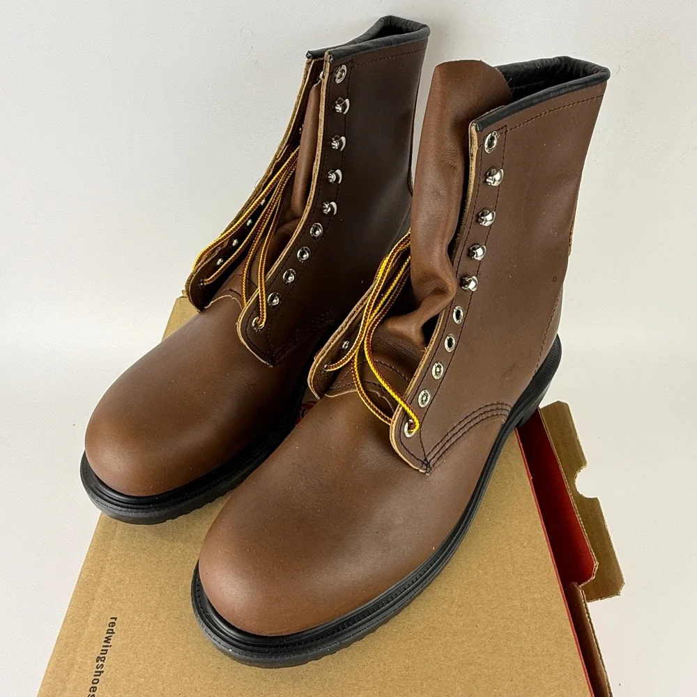 Red Wing 2233 SuperSole 8 Inch Steel Toe Work Boots Mens 11 D Brown Leather USA